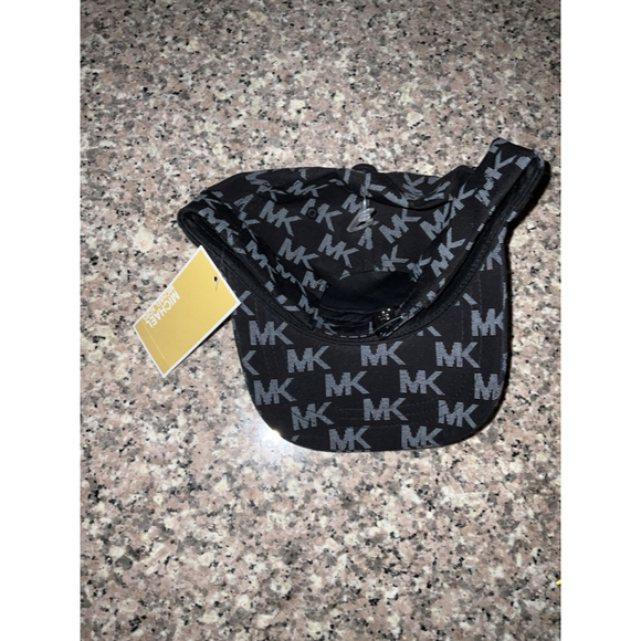 Michael Kors MK Logo Black Baseball Cap Hat One Size NWT MSRP $68.00 main image 7